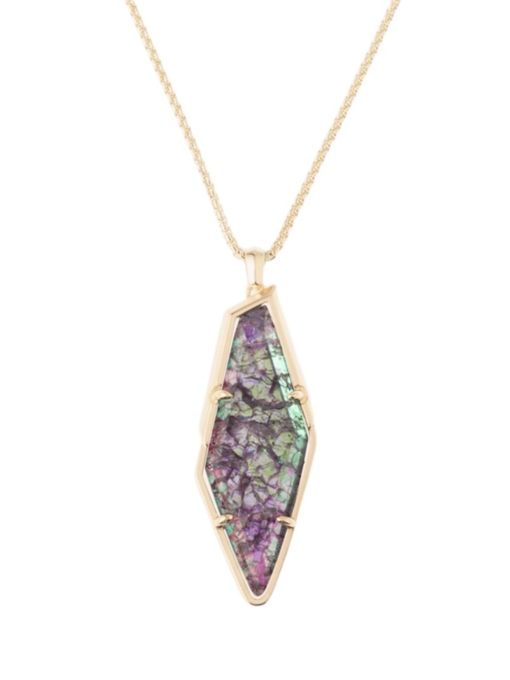 Kendra Scott Beatrice in Navy Crackle Illusion - Picture 11 of 11